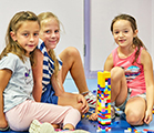 Friends building with LEGO® at SuperCamps